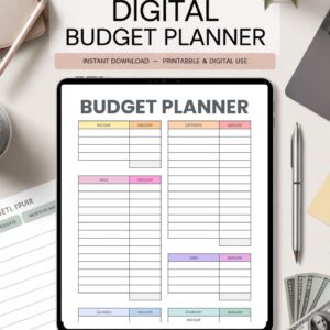 Master Your Finances Effortlessly with this Easy-to-Use Finance Tracker (Editable, Instant Download)