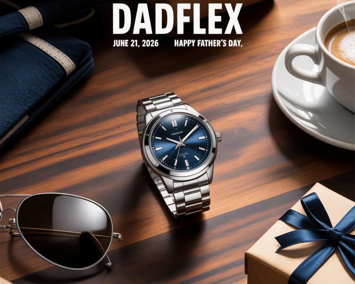 Funny Father's Day Flyer: DADFLEX Gym Theme (Canva Template, Digital Download