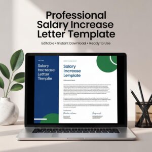 Salary Raise Request Letter Template: Editable Canva & Word (Instant Download)