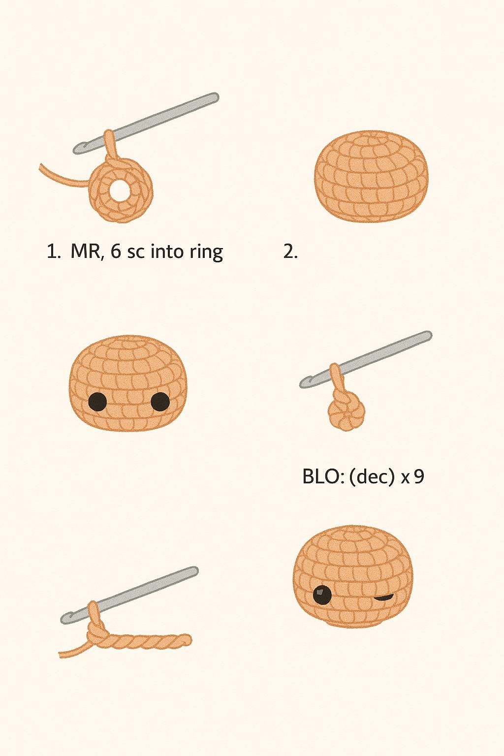 Jellyfish Crochet Pattern | Easy Starter Version | Beginner Amigurumi PDF & Word Tutorial | Instant Download