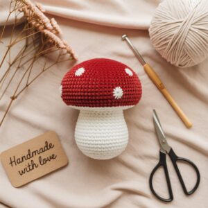 Crochet Mushroom Plushie Pattern: Beginner-Friendly Amigurumi (PDF + Word File)
