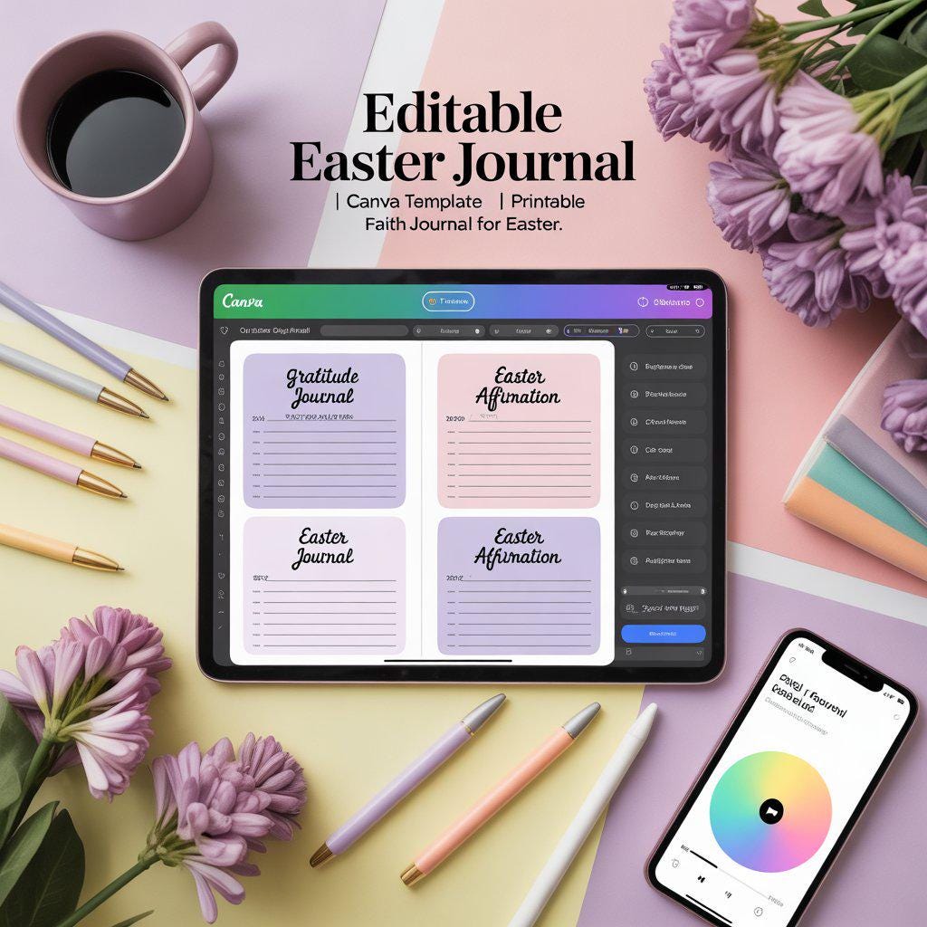 Printable Easter Journal for Kids: Holiday Writing Prompts (PDF Digital Download)