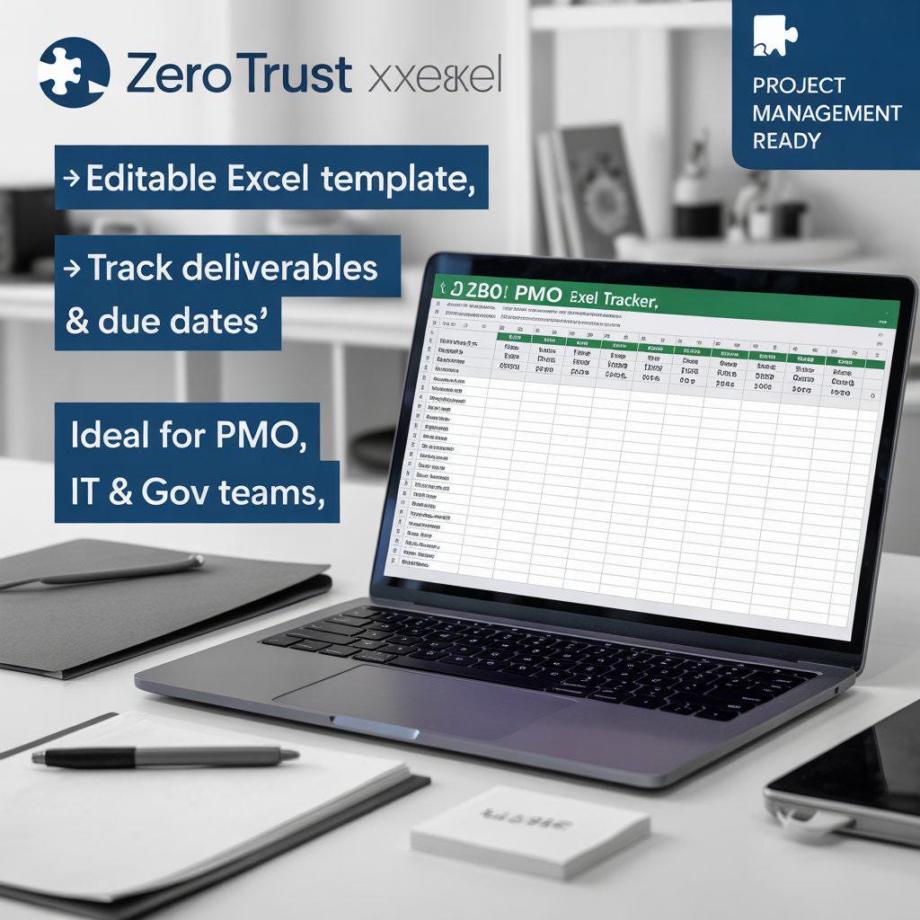 PMO Excel Tracker | Project Deliverables & Team Responsibility Template