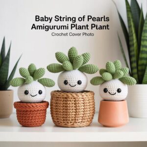Baby String of Pearls Crochet Pattern – Amigurumi Plant PDF + Word || Include 3 Styles
