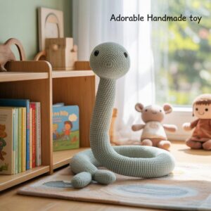 Crochet Snake Pattern No Sew | Easy Amigurumi PDF Pattern | Beginner Friendly Plush Snake Tutorial