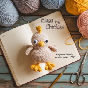 Chicken Crochet Pattern PDF Amigurumi Chicken Toy Pattern | Farm Animal Crochet Doll Beginner PDF Tutorial Instant Download