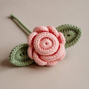 Crochet Rose Flower Pattern | DIY Floral Crochet PDF + Word