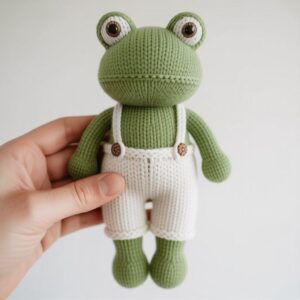 Frog & Toad Knitting Pattern with Clothes | Stuffed Toy PDF + Word