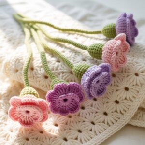 Lily of the Valley Crochet Blanket Pattern | Floral Throw PDF + Word
