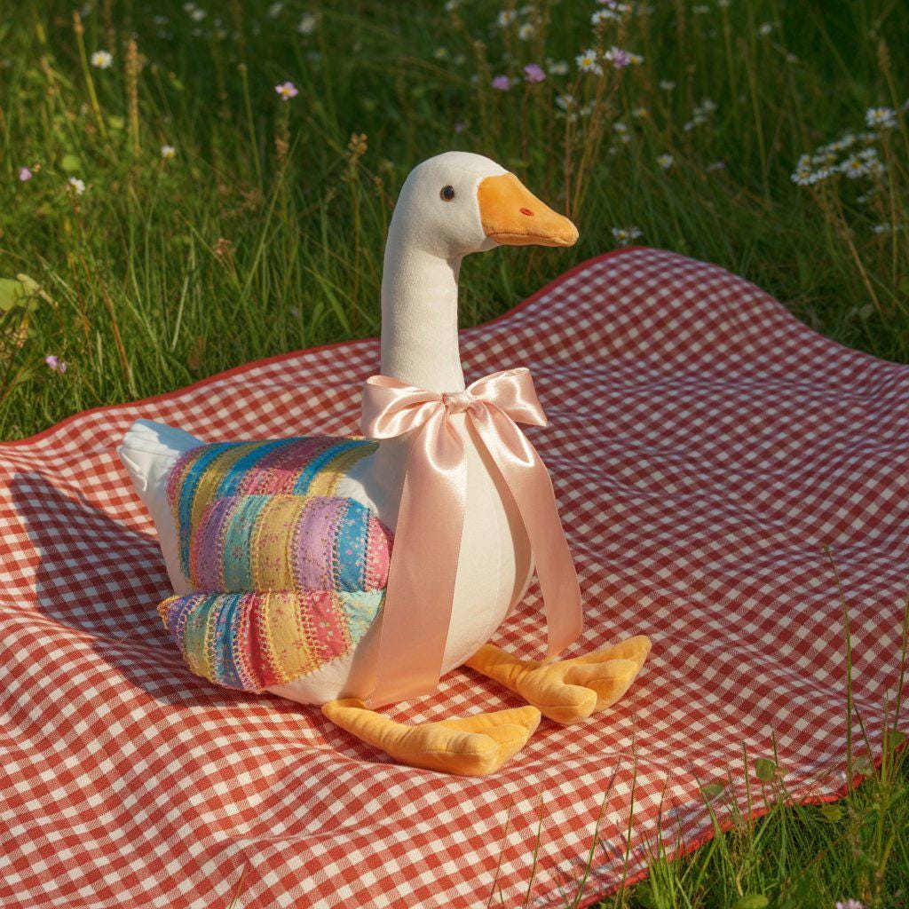 Sew Your Own Goose Plush Pattern | DIY Stuffed Animal Sewing PDF + Word