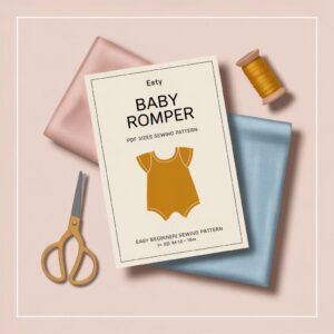 Baby Patch Pocket Overall Romper Sewing Pattern | DIY Baby Clothes PDF + Word