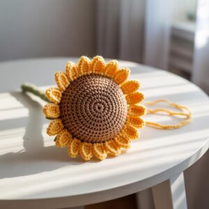 Crochet Sunflower Pattern | DIY Home Decor (PDF + Word)