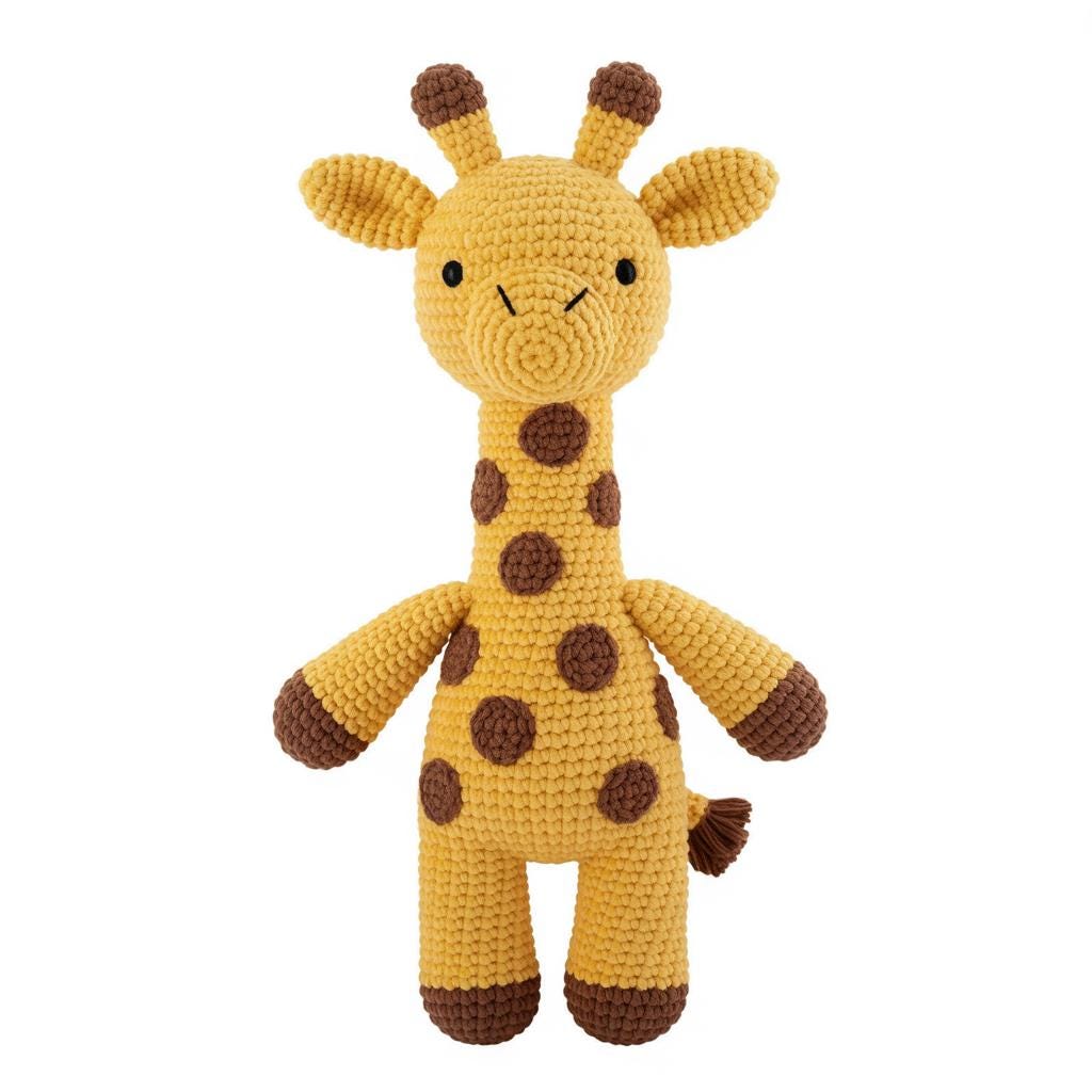 Standing Giraffe Crochet Pattern | Amigurumi Giraffe DIY PDF + Word