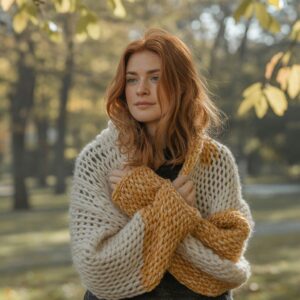 Crochet Sweater Scarf Pattern: DIY Cozy Sleeve Wrap (PDF + Word)