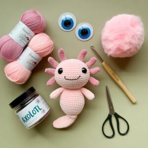 Crochet Axolotl Pattern: Amigurumi Plush Toy (PDF + Word)