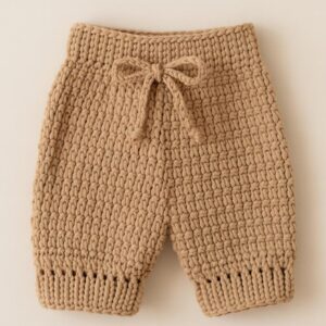 Easy Crochet Baby Pants Pattern: Beginner DIY Clothes (PDF + Word)