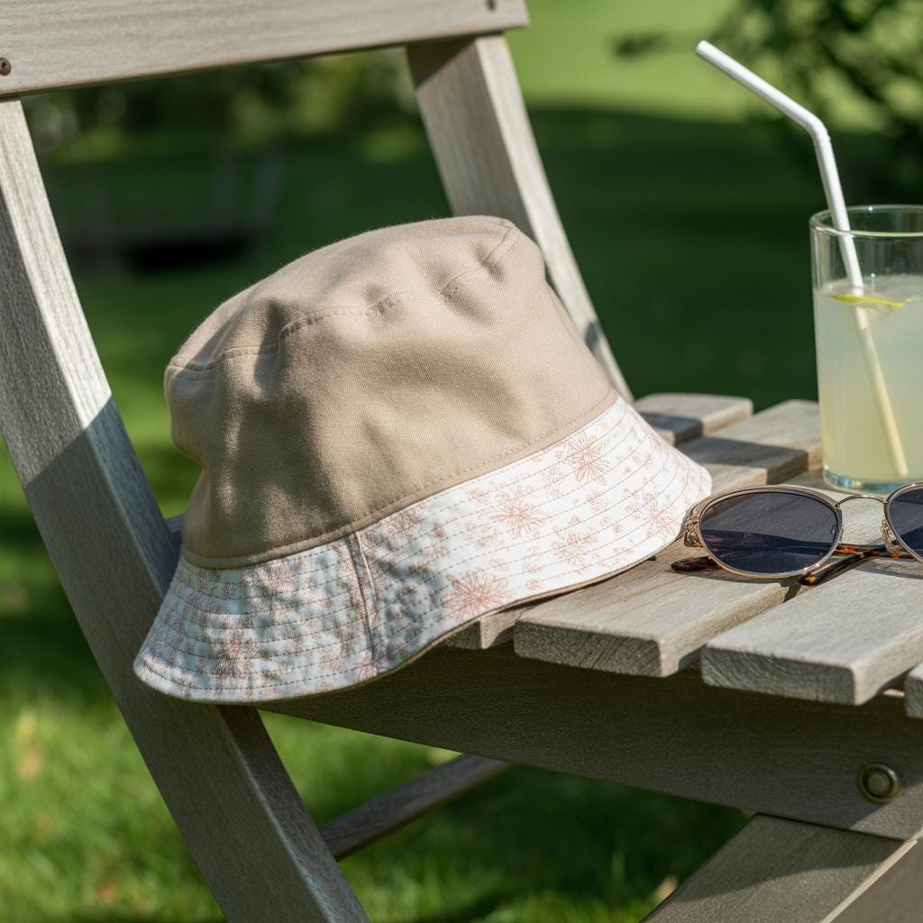 Easy Reversible Bucket Hat Sewing Pattern: Beginner DIY (PDF + Word)