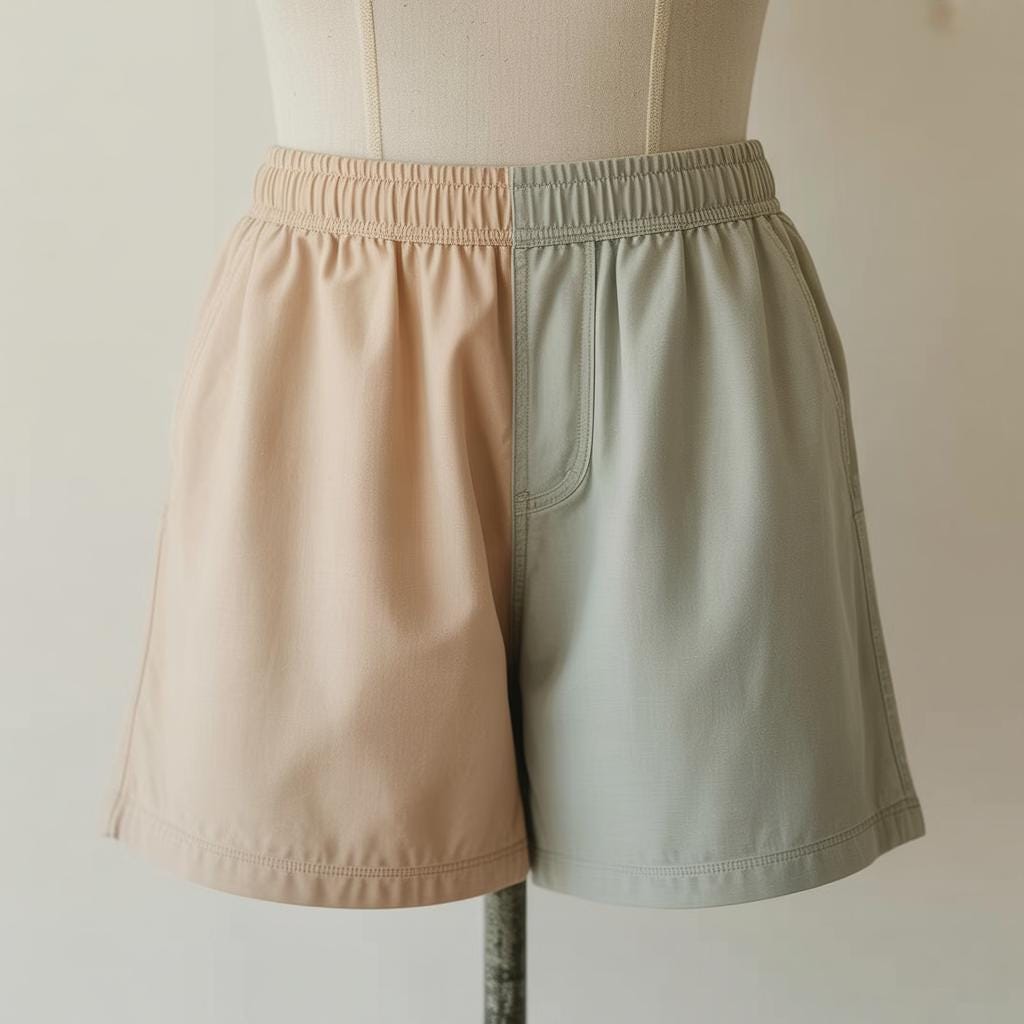 Easy Elastic Waist Summer Shorts Sewing Pattern: Beginner DIY (PDF + Word)