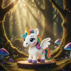Willow the Unicorn Crochet Pattern | Amigurumi Unicorn Plush DIY Tutorial