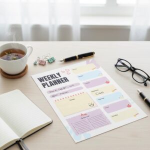 Colorful Weekly Planner Printable | Illustrated Design